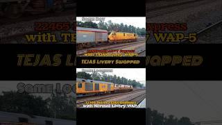 Swapping of TEJAS Livery Locomotive and Coaches...