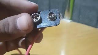 How to make a 9v battery connector easy |AK tech|