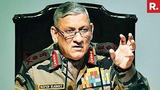 Army Chief Gen Bipin Rawat Sends Strong Message Against Terror