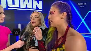 WWE Ronda Rousey, Shayna Baszler, Liv Morgan & Tegan Nox Backstage 12 9 22