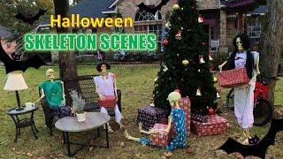 Halloween Skeleton Ideas and Yard Scenes. Our 2021 Skeleton Displays