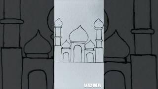 How to draw mosque#drawing#viral#shorts#furkanarts