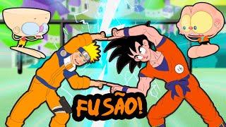 Mongo e Drongo e a FUSÃO de Naruto e Goku 