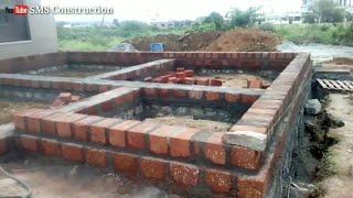 Laterite stone using Foundation Basement | Plastering