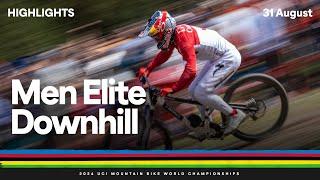 Men Elite Downhill Highlights | 2024 UCI Mountain Bike World Championships