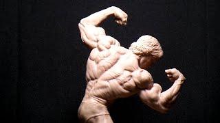 Sculpting Arnold Schwarzenegger. Лепка фигурки Арнольда Шварценеггера из полимерной глины.