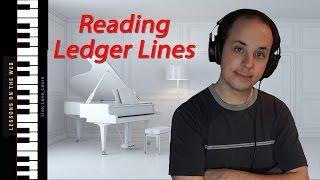 How to Read Music for Piano - Reading Ledger Lines - Piano Lessons for Beginners
