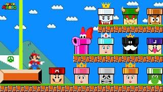 Mario but there are MORE Custom Pipe All Character MARIO GAME!