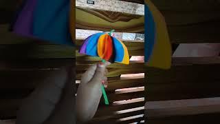 Home made umbrella  with craft paper 