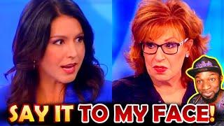 Tulsi Gabbard CONFRONTS Joy Behar! CALLS HER OUT To HER FACE For Calling Her USEFUL IDIOT!
