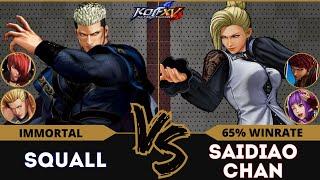 KOF XV⭐SQUALL (Iori/K'/Goenitz) vs SAIDIAOCHAN (Mature/Vice/Athena) ⭐Ranked Match - 03/25