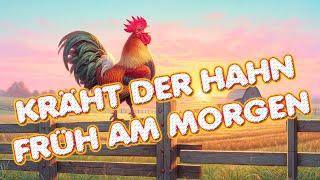 Kräht der Hahn früh am Morgen | Geburtstagslied mit Text zum Mitsingen