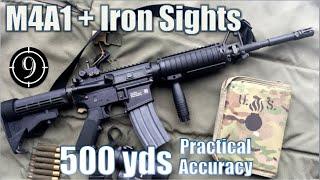 M4A1 Iron Sights (MA Tech) to 500yds: Practical Accuracy (FN15 Standard rifle)