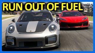 Forza Motorsport Online : First To Run Out of Fuel Wins!! (Worst Fuel Economy Challenge)