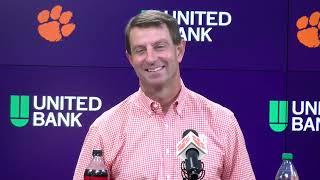 Dabo Swinney previews South Carolina, talks CFP implications