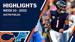 Justin Fields Highlights vs Lions | Week 10 | 2022