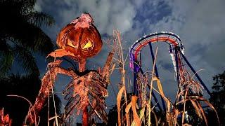 Howl-O-Scream Tampa 2022 COMPLETE WalkThru! All 5 HAUNTED HOUSES + Scare Zones | Opening* Night