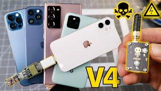 USB Killer V4 vs iPhone 12/12 Pro, Note 20 Ultra, Pixel 5 & More! Instant Death?