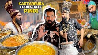 KARTARPURA STREET FOOD in Pindi | Mutton Paye, Siri Paye, Qofta Andda Chanay | Craziest Crowd