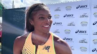 Gabby Thomas Talks Possible Olmypic Double After 200m Win at NYC Grand Prix