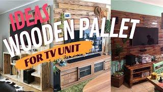 Wooden Pallet Tv Unit Ideas. Design and DIY Pallet Tv Stand.