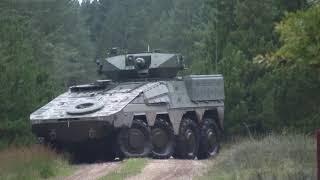 Lithuanian Vilkas 8x8 IFV - Getting in to a firefight -  Exercise Brave Lion 2023 - Lithuanian Army