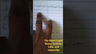 Shorthand English Legal Word Outline | English Steno Legal Word Outline | BY KK Legal Stenography