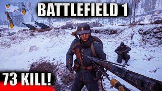 Gewehr 98 K.Nişancı Silahı ile 73 Kill Aldım | Battlefield 1 Keskin Nişancı Sınıfı Bf1 Gameplay [2K]