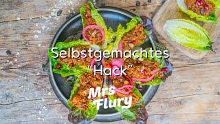 Selbstgemachtes Hack / Bohnen-Hackfleisch vegan, gesund & proteinreich