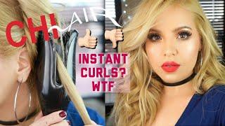 CHI SPIN N CURL Demo & Review | ROTATING CURLER?