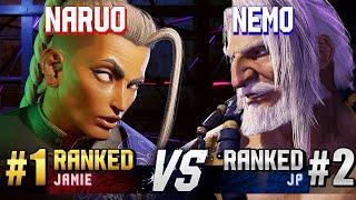 SF6 ▰ NARUO (#1 Ranked Jamie) vs NEMO (#2 Ranked JP) ▰ High Level Gameplay