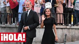 Los reyes Felipe y Letizia asisten al funeral de Juan Gómez-Acebo para arropar a la familia