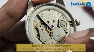 HMT India Authentic 0231 Mechanical 17 Jewels Hand_Winding Movement -Time Adjustment Tutorial