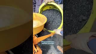 Barbecue charcoal briquettes production process#bbqcharcoal#charcoalmachine#hookah#carbon#fyp