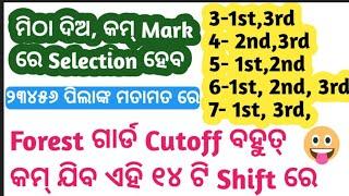 Odisha forest guard result  || odisha forest guard cutoff || forest guard result odisha