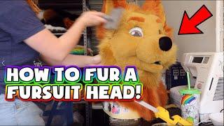 How to fur a fursuit head - Fursuit head tutorial Part 3!
