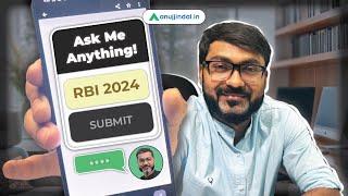 RBI 2024 exam in 45 days : Live Q&A with me | Manish Mishra