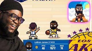 THIS RETRO BASKETBALL MOBILE GAME IS AMAZING!! Hoopland Gameplay