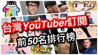 2020年台灣訂閱前五十名YouTuber!你們認識幾個呢？丨這群人、阿滴、蔡阿嘎、阿神...