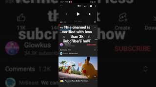 This channel is verified with 2 k subcribers how 
