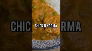 chick'n korma indian curry and rice #vegan #plantbased #vegetarian #short #shorts