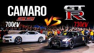 CAMARO SS NITRO 700cv ou NISSAN GTR 730cv - QUEM LEVA?