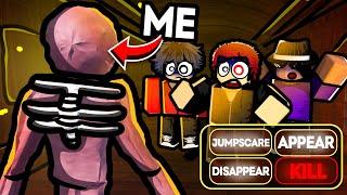 Scaring My FRIENDS By BECOMING Doors Floor 2 MONSTERS...