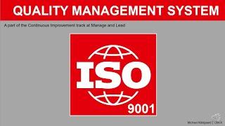 Quality Management System ISO 9001