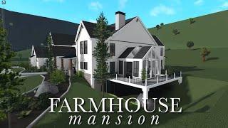 Giant Farmhouse Mansion Bloxburg House Speedbuild