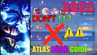 How to build atlas ml/Atlas tutorial ml/ Atlas guide/ Atlas gameplay 2022/Build and counter