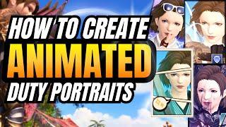 Animated Moving Portraits & Adventurer Plates FFXIV Dawntrail