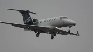 EMBRAER PHENOM 300 F-HGPE LANDING AT FARNBOROUGH/EGLF 18-12