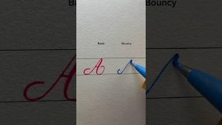 “ A ” basic & bouncy calligraphy #lettering #handwriting #calligrahy #reels #fyp #shorts #viralvideo