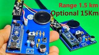 How to Make Wireless Walkie Talkie Using Arduino at Home /  1.5 K.M Range / Optional range 15 km